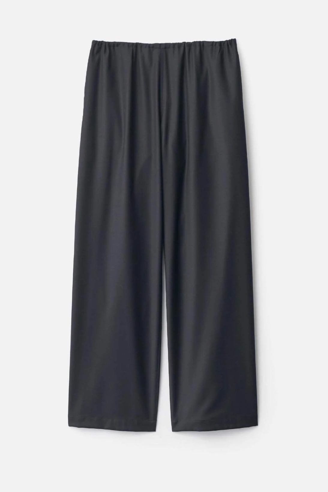 ssstein WOOL SILK DRAWSTRING EASY PANTS