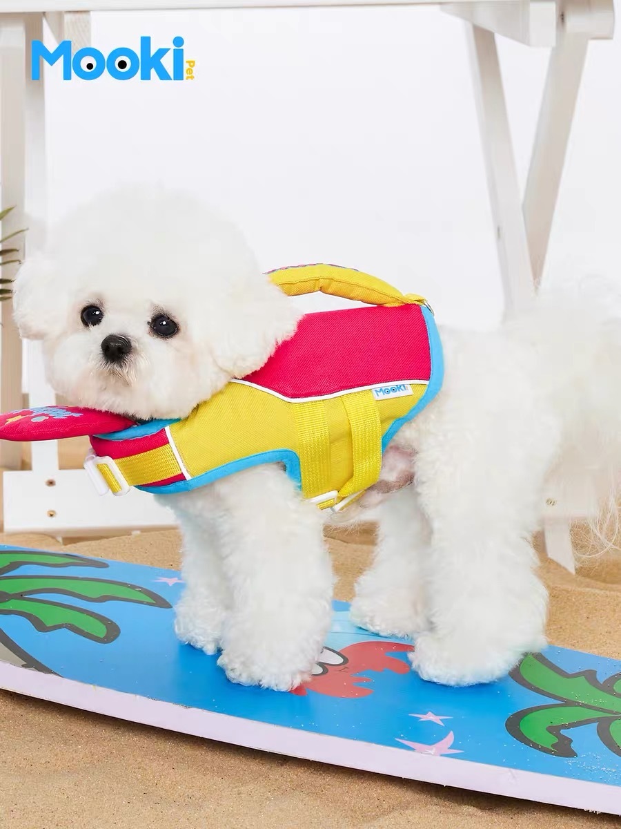 MOOKIPET COLOR-BLOCK STARFISH LIFE JACKET
