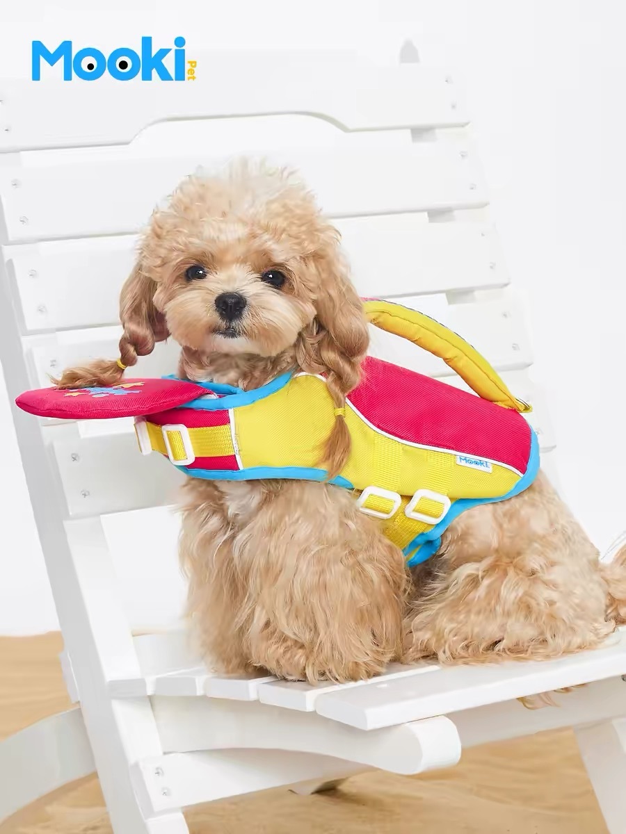 MOOKIPET COLOR-BLOCK STARFISH LIFE JACKET