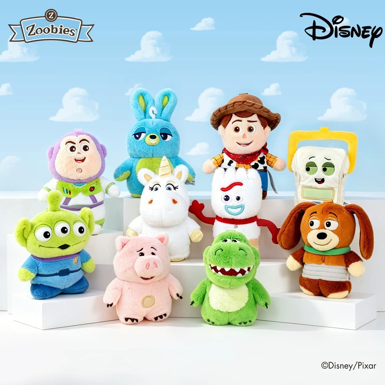 【預購】Zoobies x Disney  玩具總動員 toy story 毛絨 玩偶 吊飾 小包 耳機包 收納包