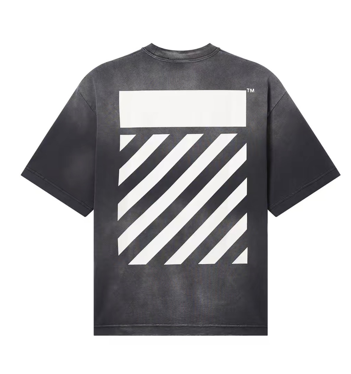 Off white 洗水 logo 短 tee t-shirt