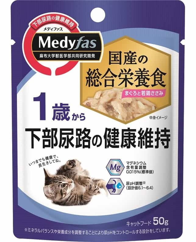 日本Medifas 吞拿魚及雞肉 維護下泌尿道健康濕糧 50g