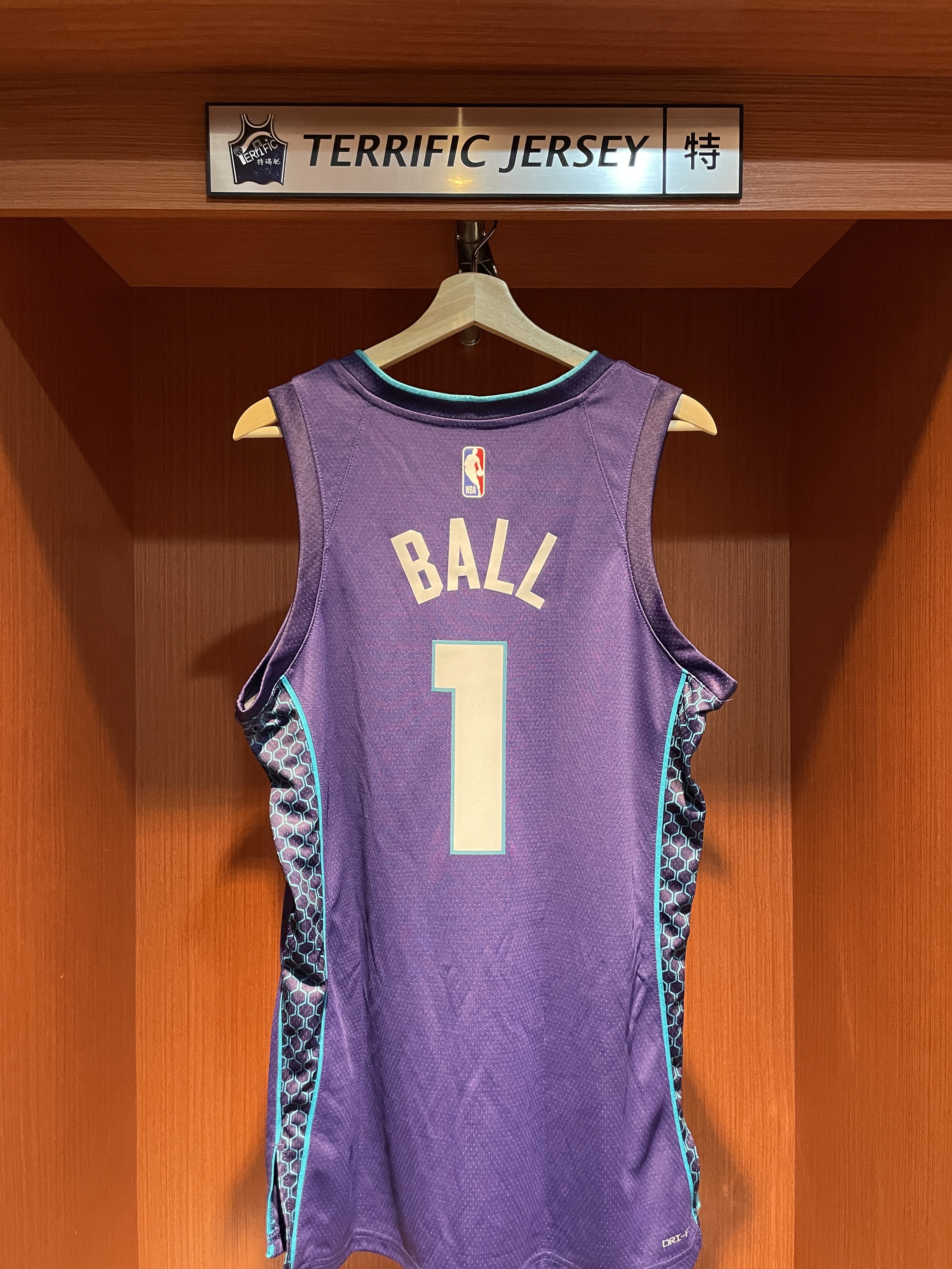 NBA球衣 Lamelo Ball 夏洛特黃蜂紫 Statement Jordan Swingman 球迷版 熱轉印 全新