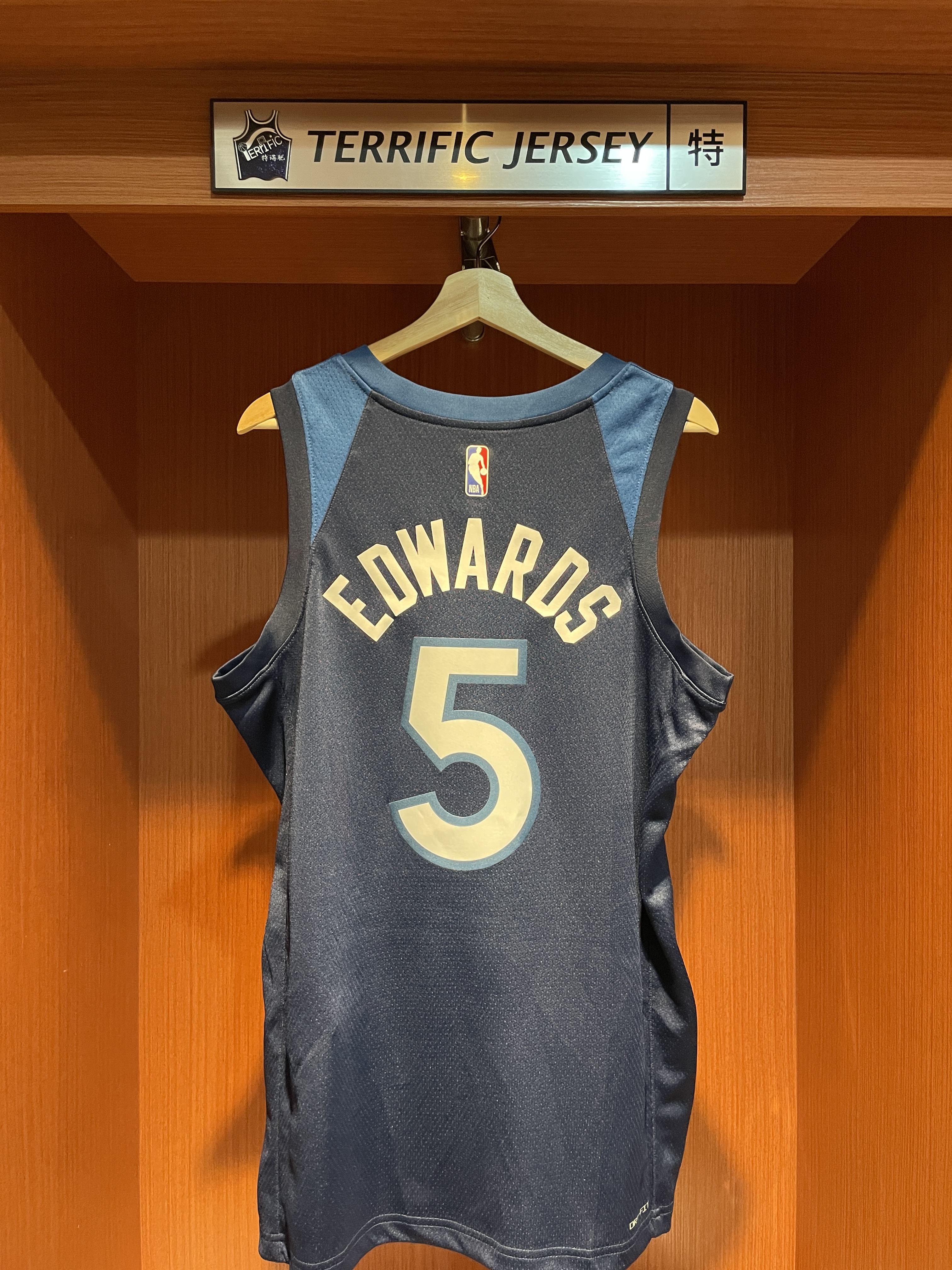 NBA球衣 Anthony Edwards 明尼蘇達灰狼深藍 Icon Nike Swingman 球迷版 熱轉印 全新
