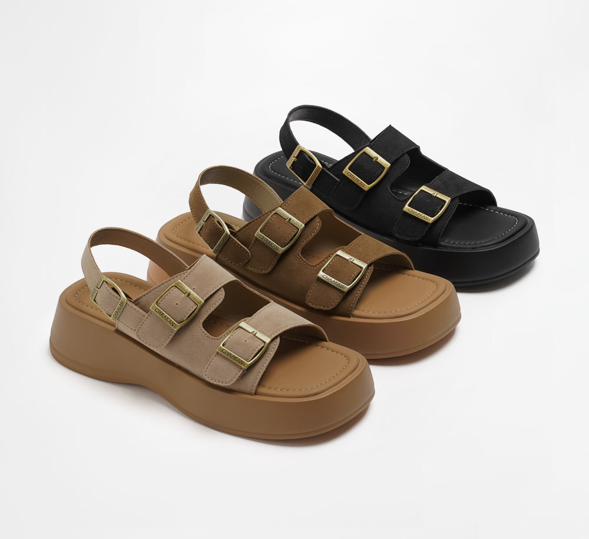 BR011 CHAAKAN Zeneca 扣帶厚底涼鞋