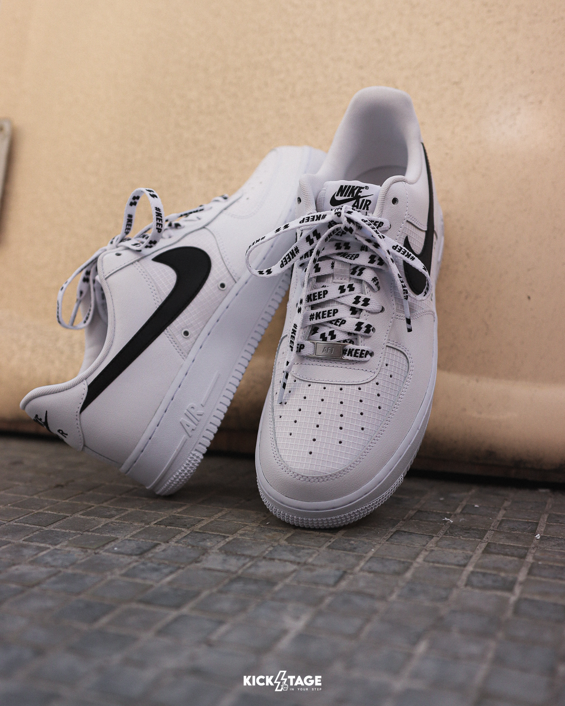 男鞋 NIKE AIR FORCE 1 '07 LV8 'Ripstop' 全白 黑勾 白黑 抗撕裂 格紋 SUP平替款【IR0952-100】AF1 WAF1