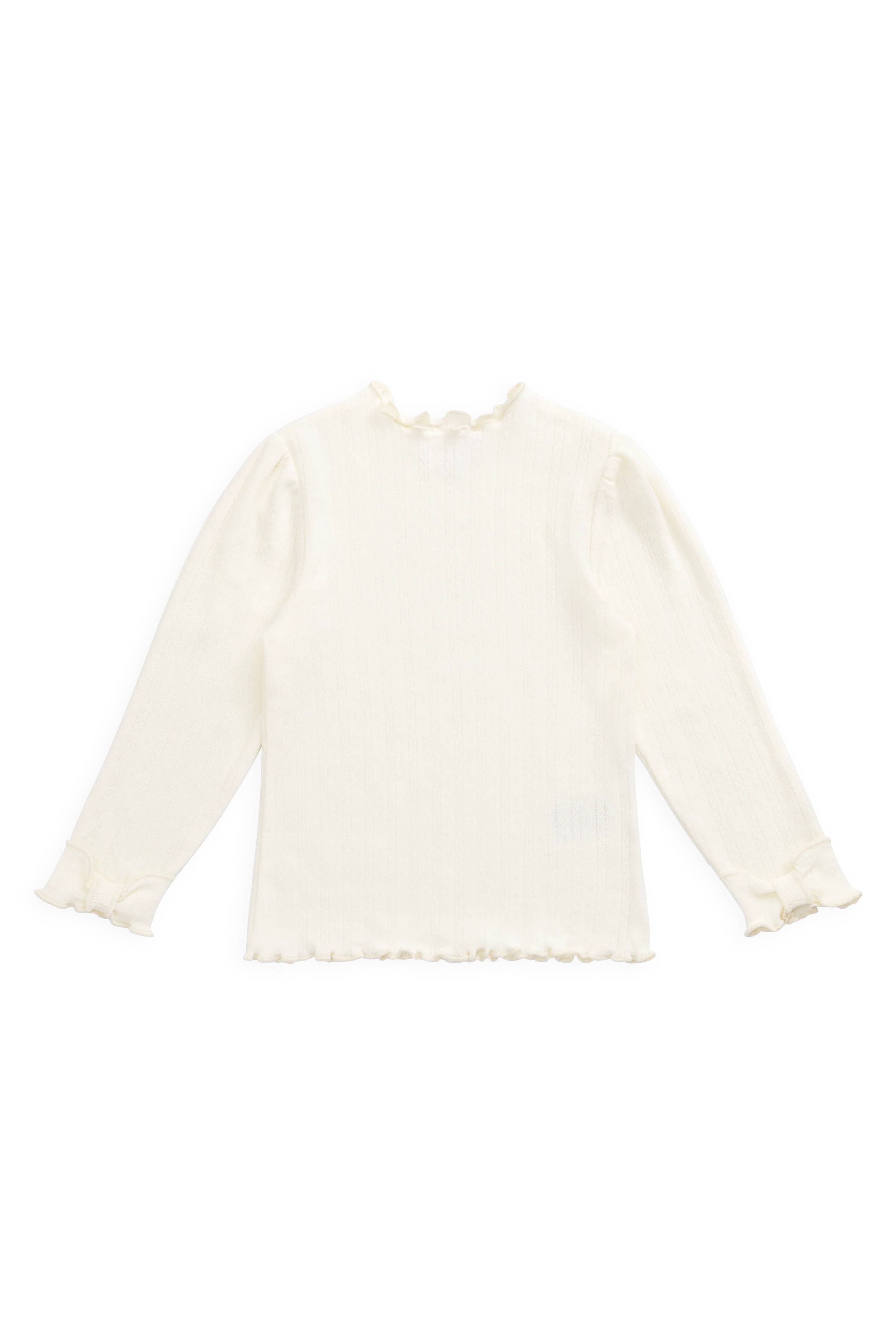 【預購】JAMIE KAY -Organic Cotton Pointelle Eliane Top（Parchment）