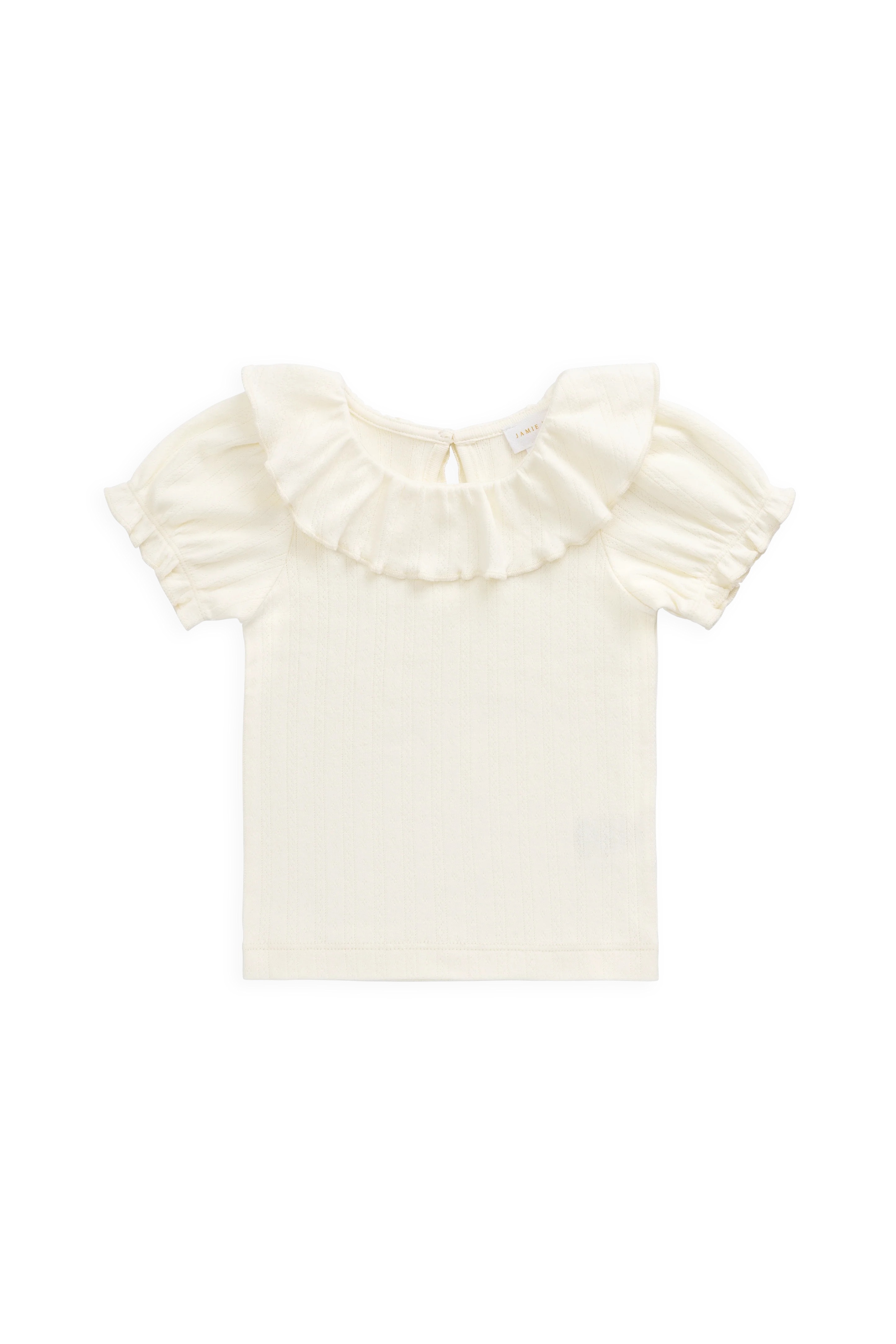 【預購】JAMIE KAY -Organic Cotton Pointelle Marlene Top（Parchment）