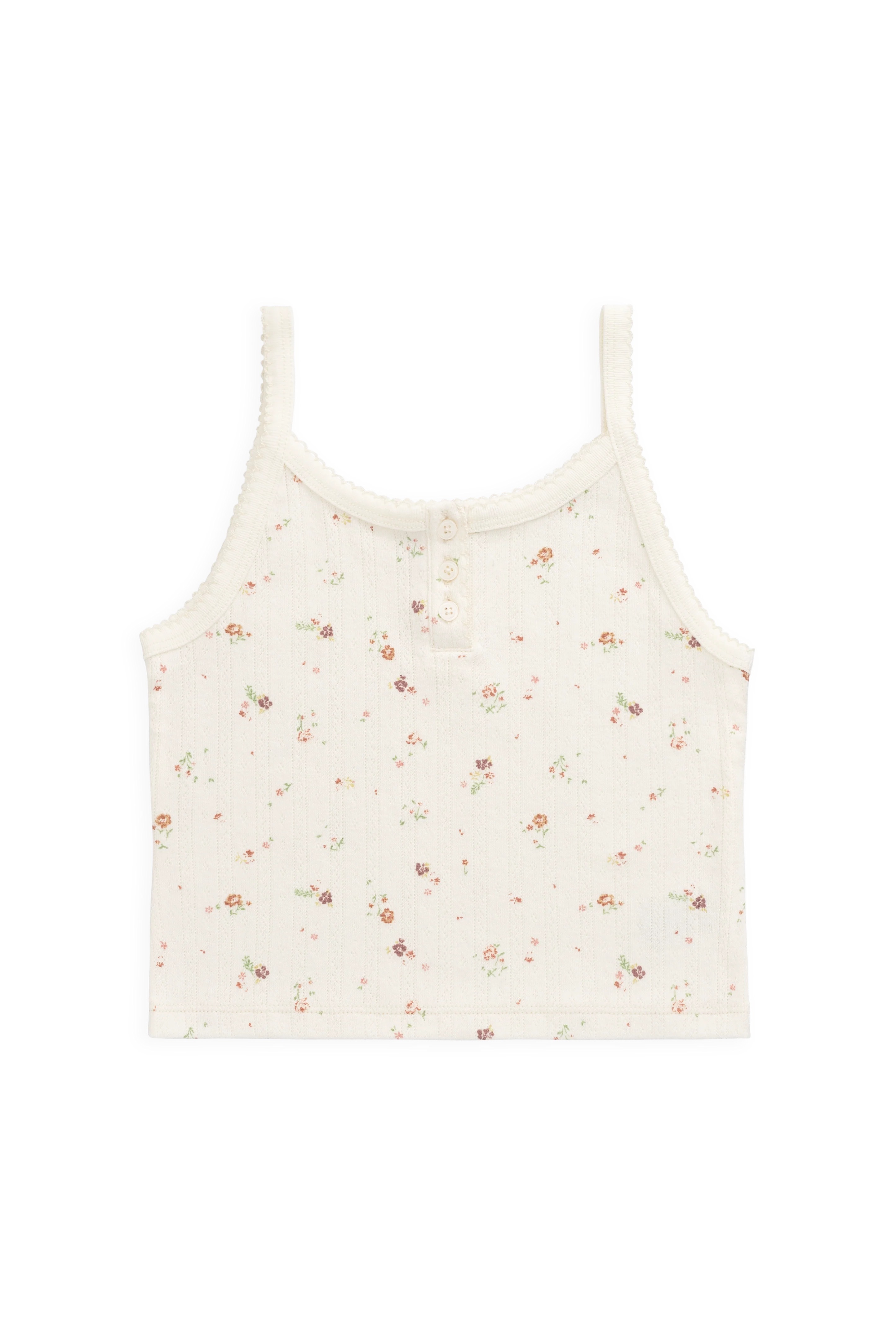 【預購】JAMIE KAY -Organic Cotton Pointelle Anais Singlet（Eloise Egret）