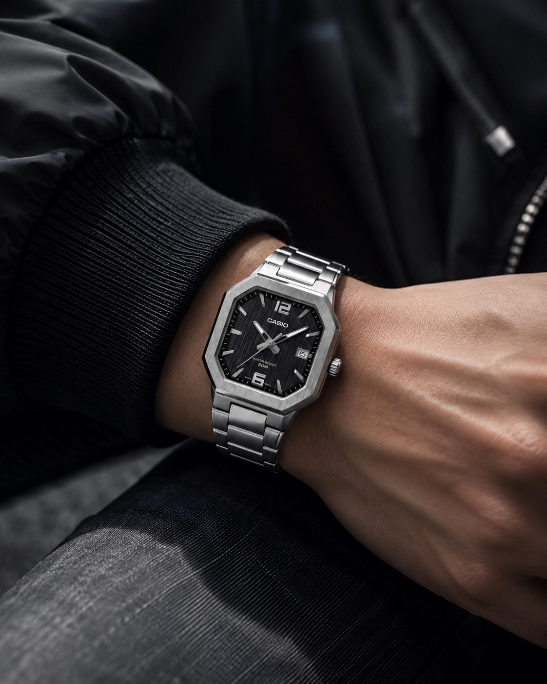 <現貨> CASIO STANDARD 石英 八角 矩形 不鏽鋼 手錶