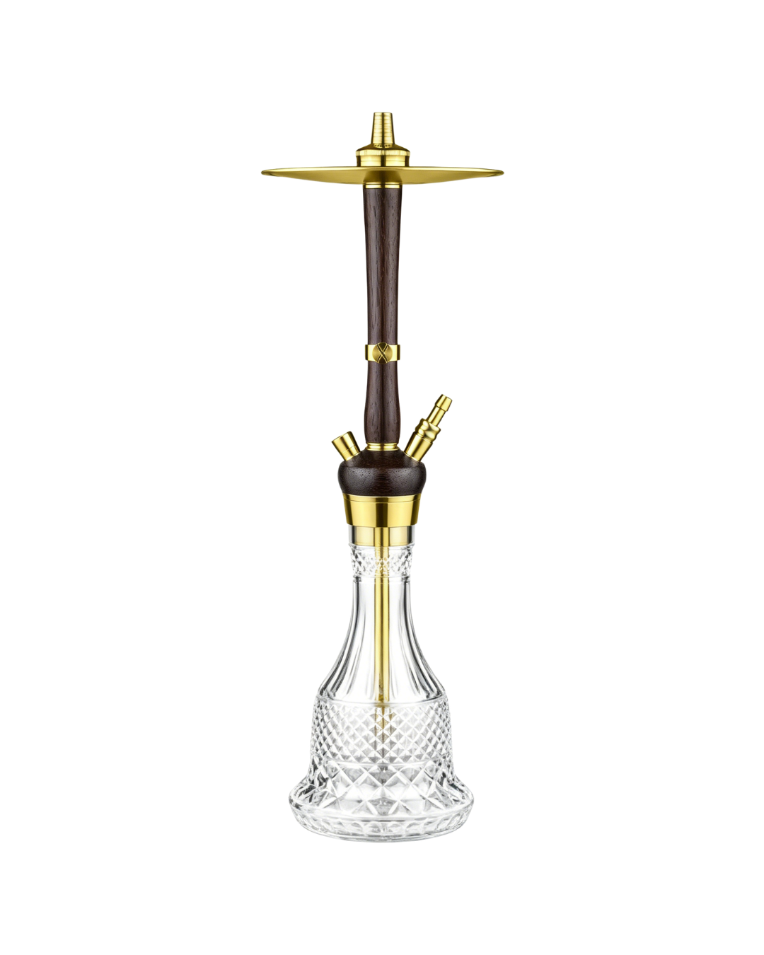 Hoob Enzo Wood hookah - Wenge x Gold