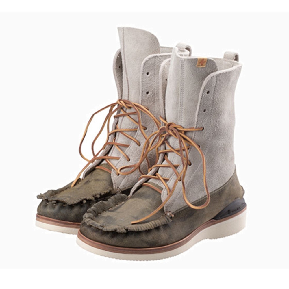 LAST SALE : VISVIM CUMBERLAND MOC TOE BOOT-FOLK - OLIVE SIZE 9 PRE ORDER ITEM (預訂中)