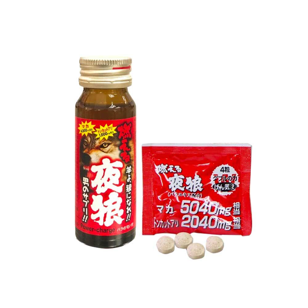 ICHIKI - 夜狼壯陽套裝 飲+丸