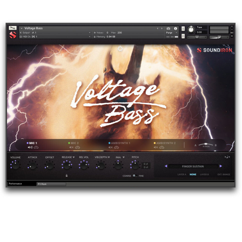 SOUNDIRON Voltage Bass｜電貝斯音源