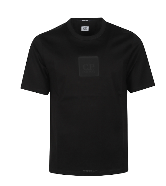C.P. Company Metropolis大都會系列徽章短袖 黑/灰【20CLTS017A006370W999】
