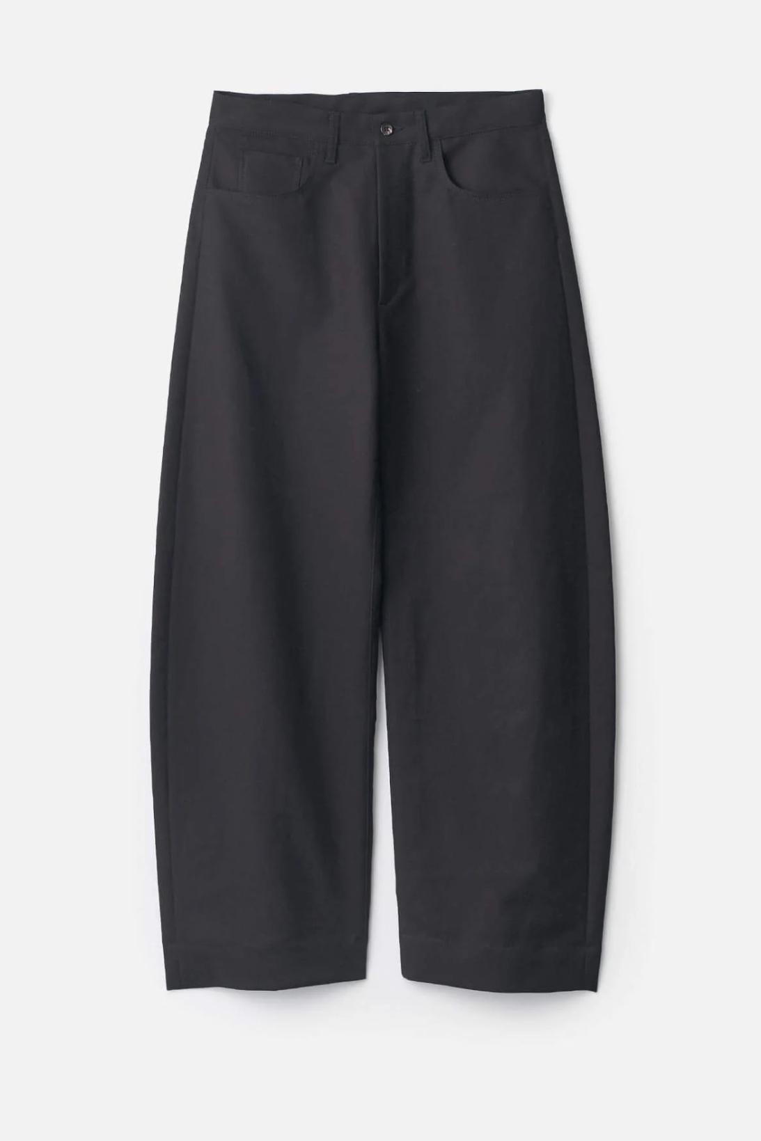 ssstein DOUBLE WEAVE COTTON ROUND PANTS (2COL)