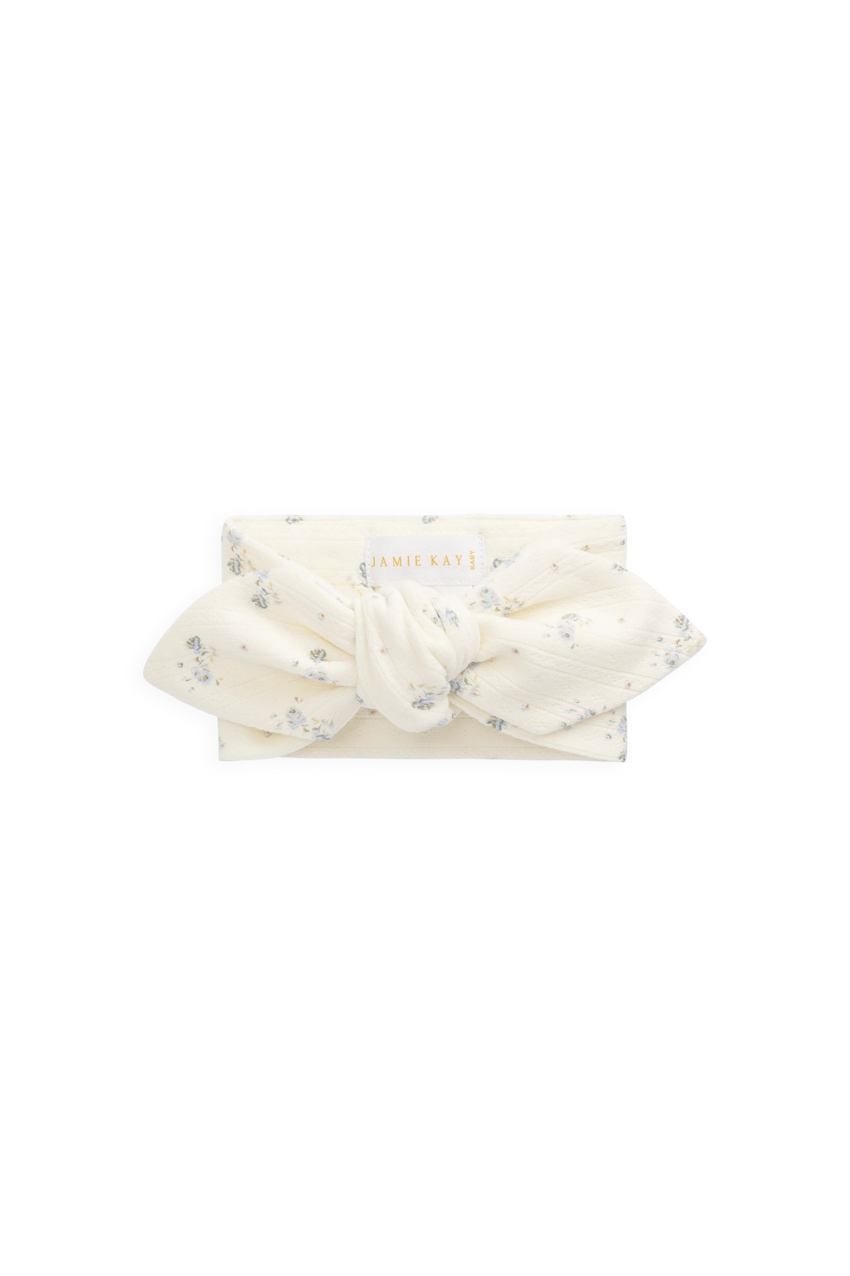 【預購】JAMIE KAY -Organic Cotton Pointelle Headband（Molly Blue）