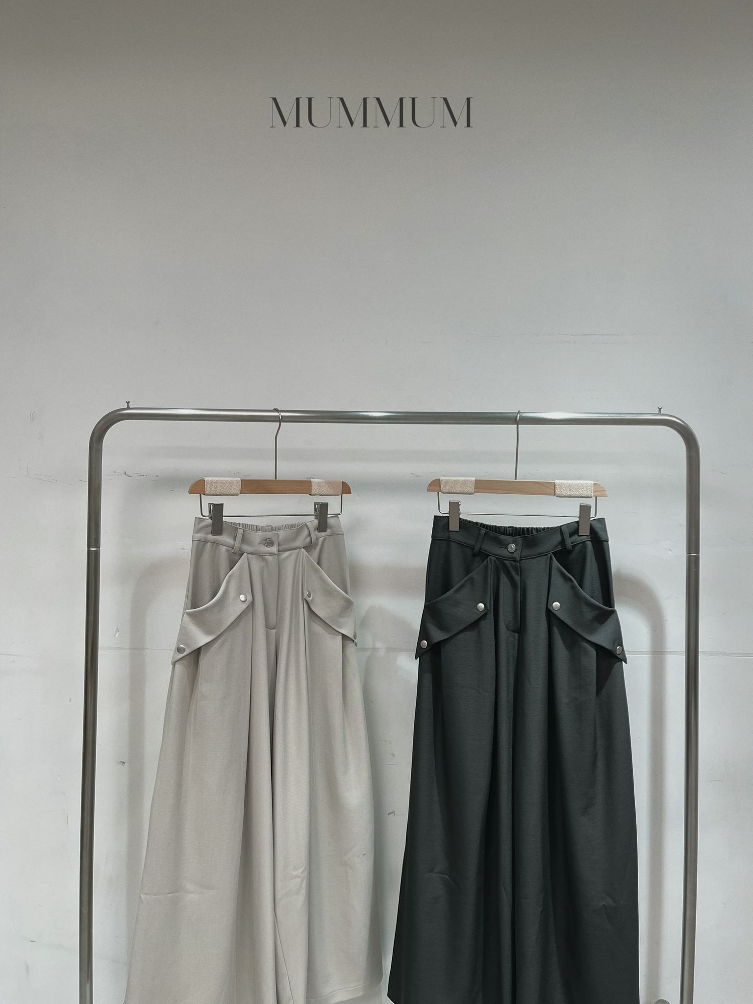 03784a/彎袋特色西裝寬褲　28-40/46/39.5