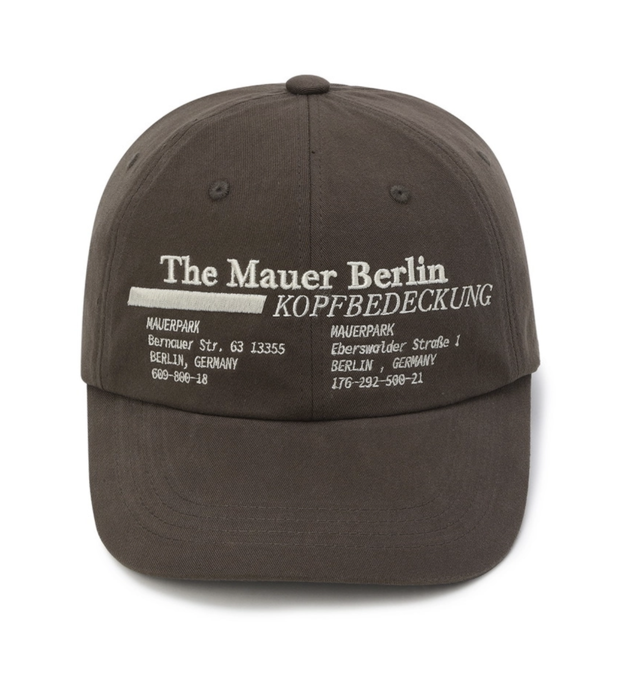 the Mauer Berlin｜MAUER BERLIN KOPF CAP (2colors)