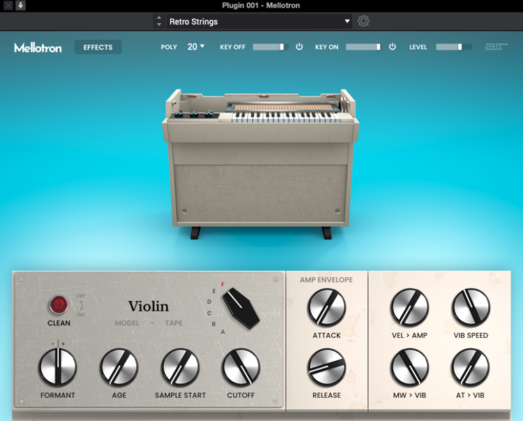 AIR MELLOTRON｜虛擬樂器