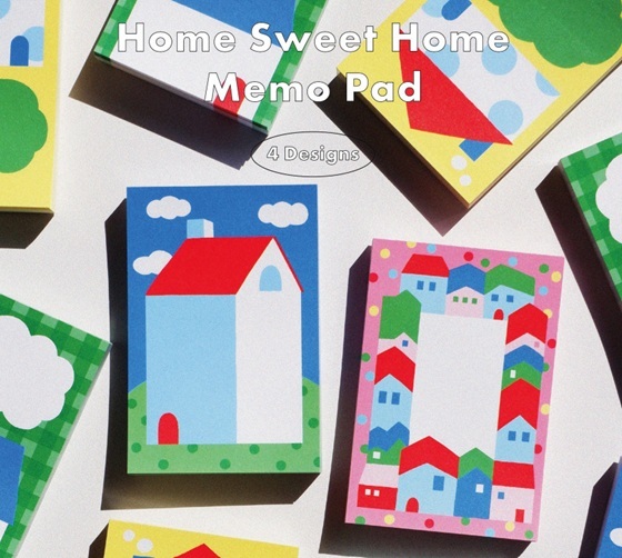 韓fruitfries．Home Sweet Home 便簽本 共4款