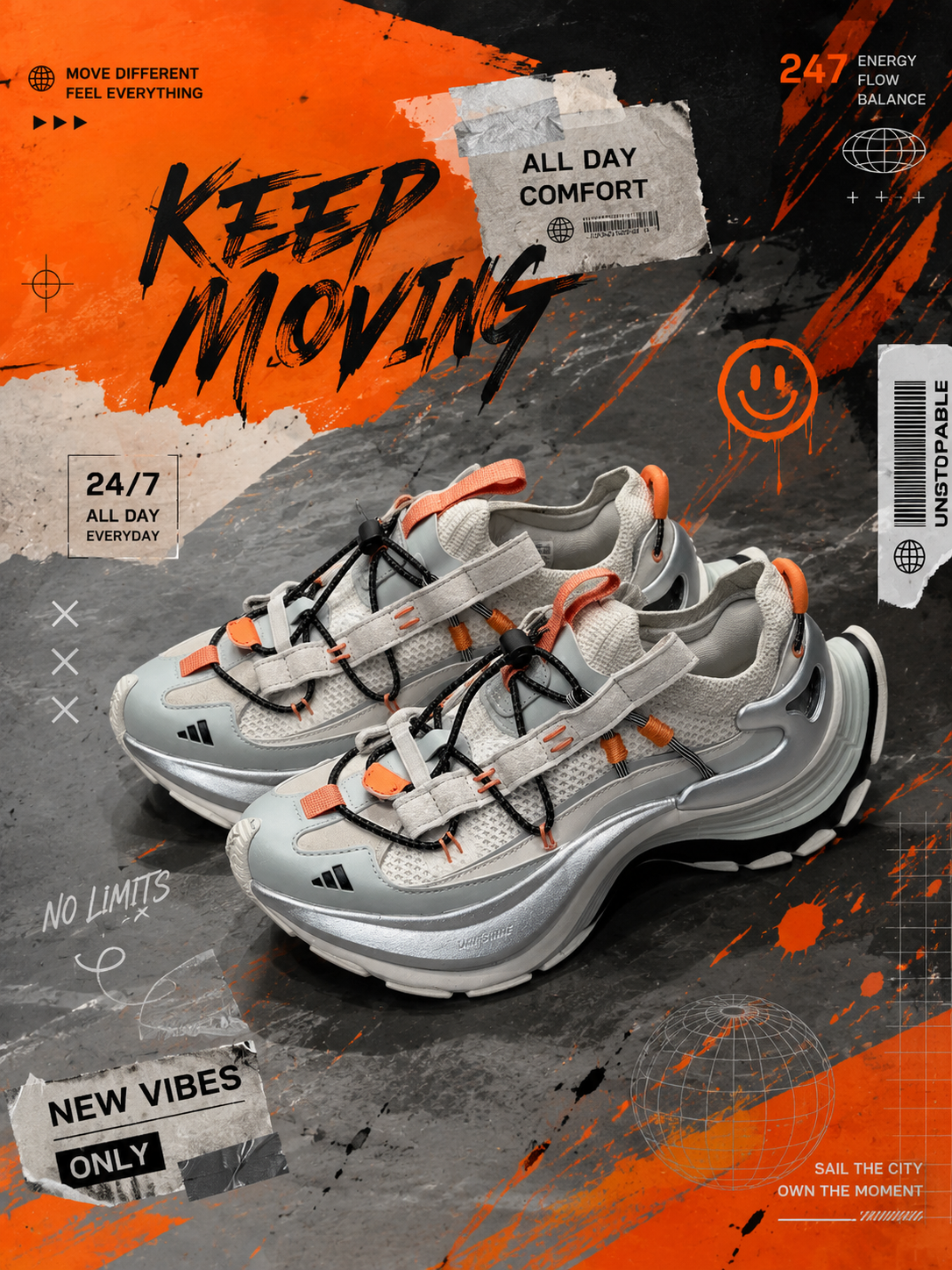 iSNEAKERS｜Adidas FOS XLG Speed Hike "White Silver" 愛馬仕 白銀 抽繩 KK1932