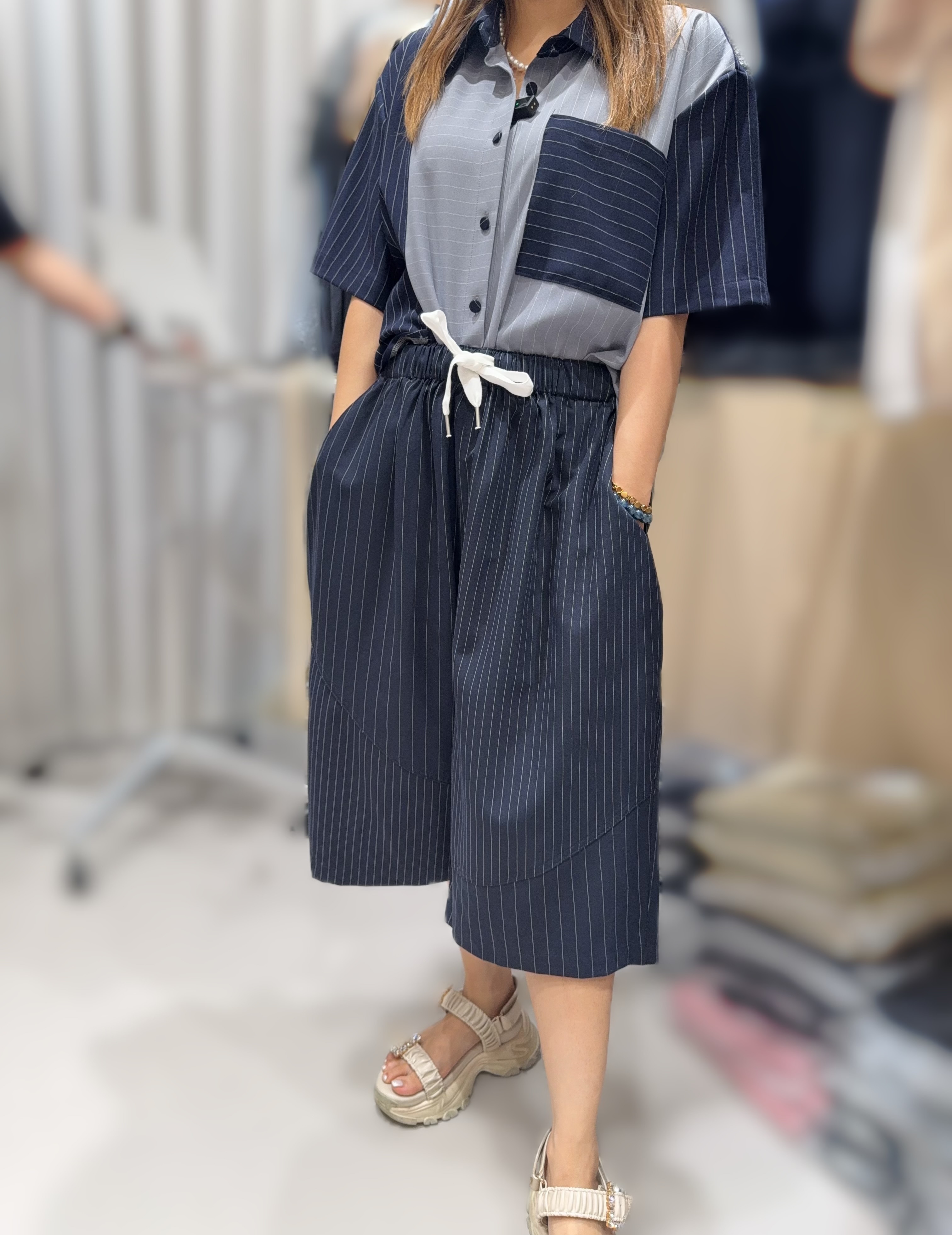 RU10   條子褲  腰25-44 HIP46 長25.5 $529