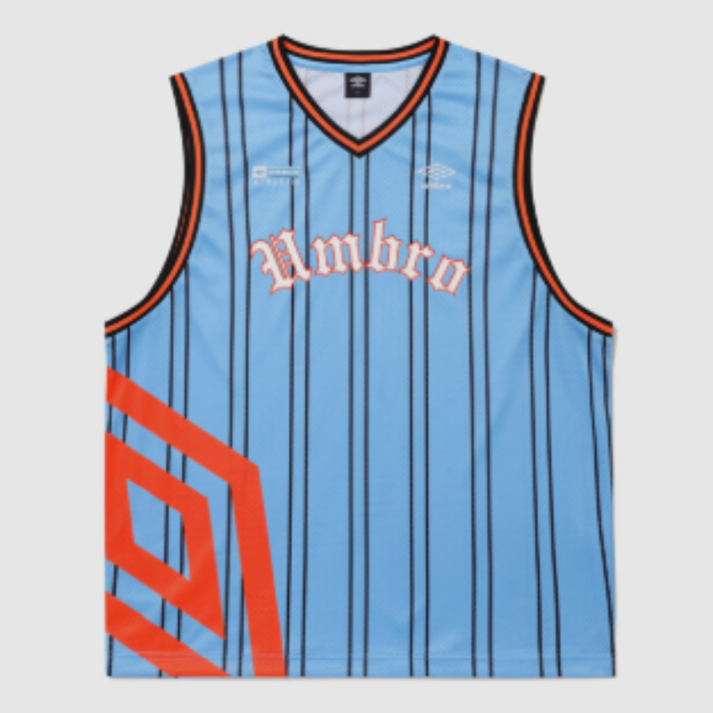【代購】UMBRO Chant Mesh Graphic Stripe Sleeveless T-Shirt 條紋網眼無袖背心 足球風球衣 運動穿搭
