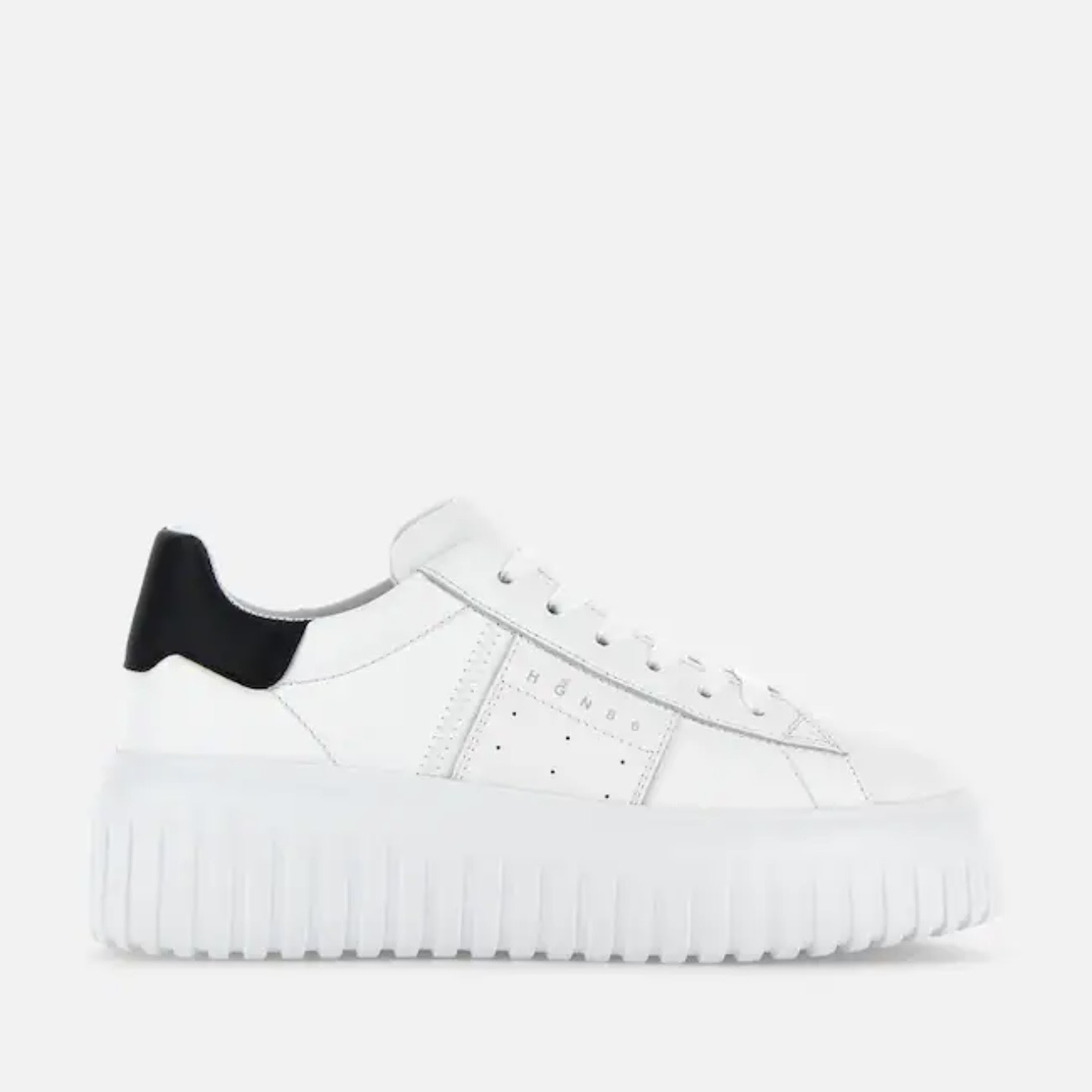 Hogan H-Stripes sneakers black back white