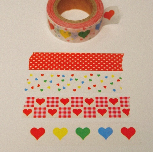韓fruitfries．Love Patterns 和紙膠帶