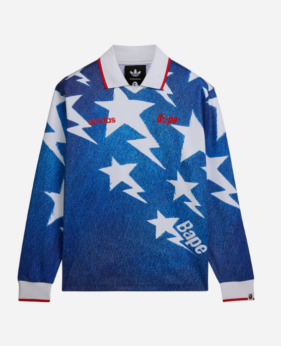 [現貨] Adidas x BAPE Star Longsleeve Jersey | KF4913