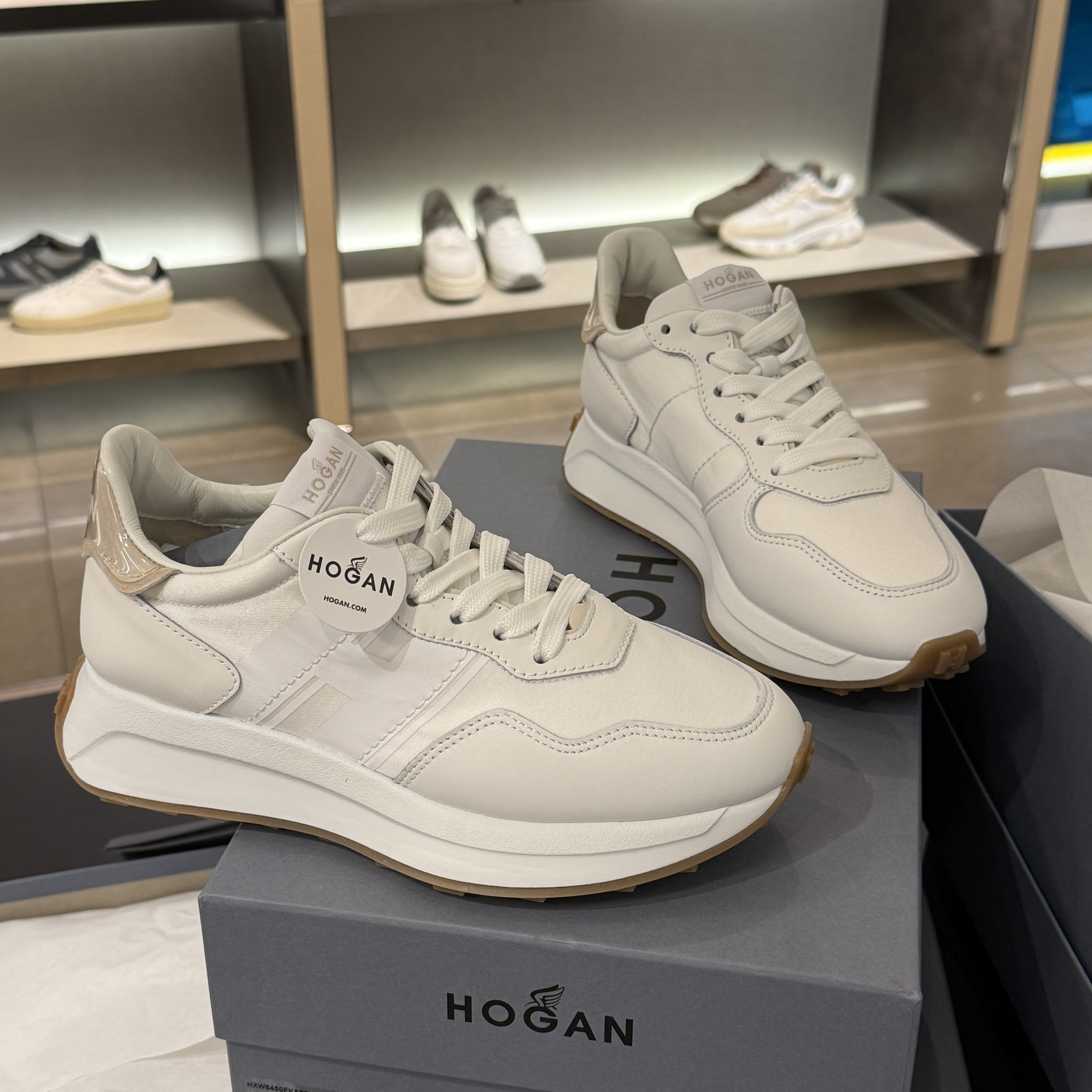 Tods Hogan H641 fabric leather Sneakers White
