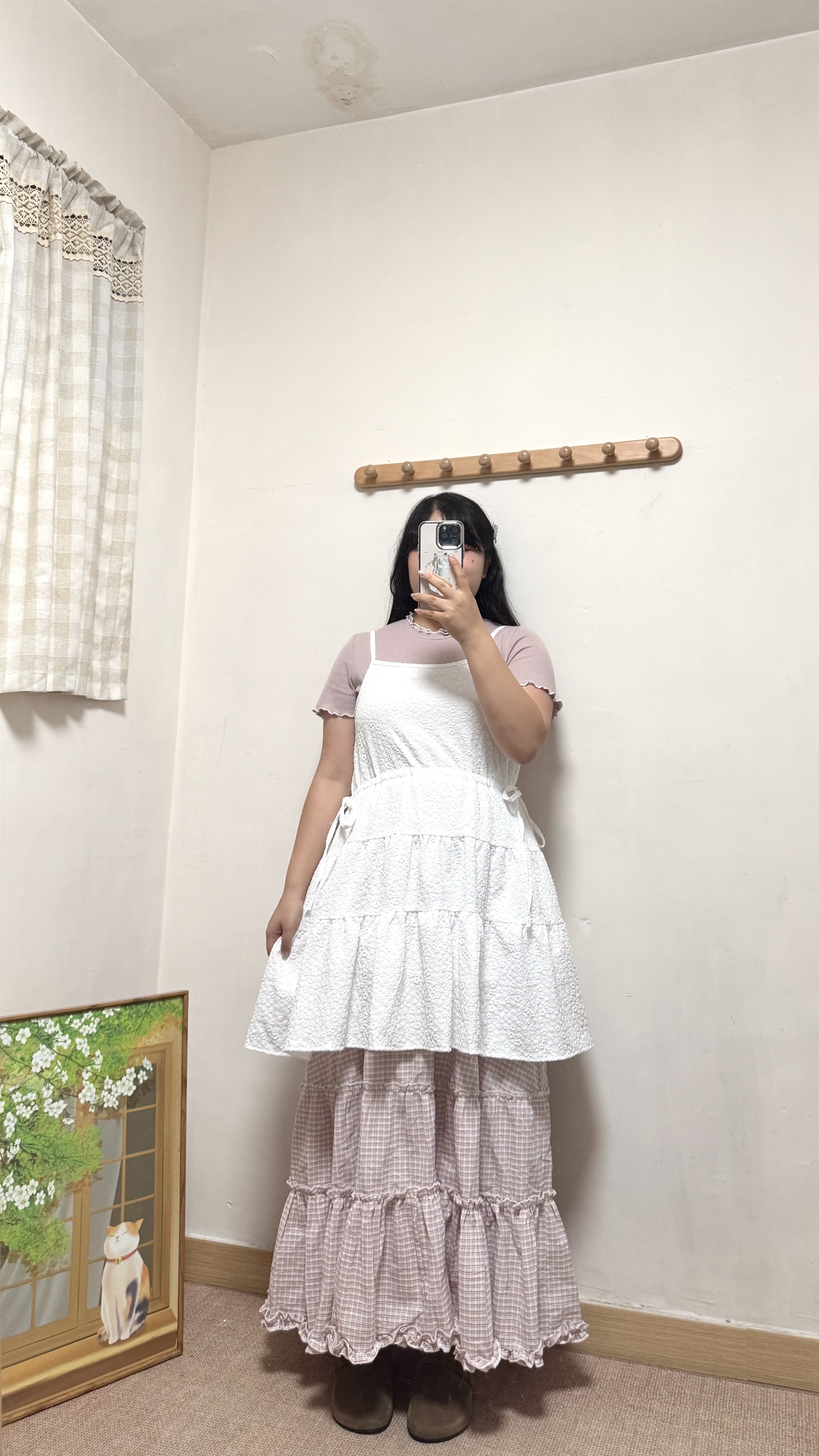 小花吊帶收腰OPS