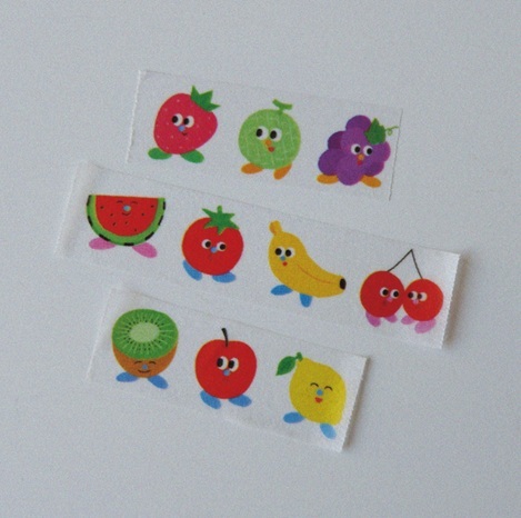 韓fruitfries．Fruits with legs 和紙膠帶