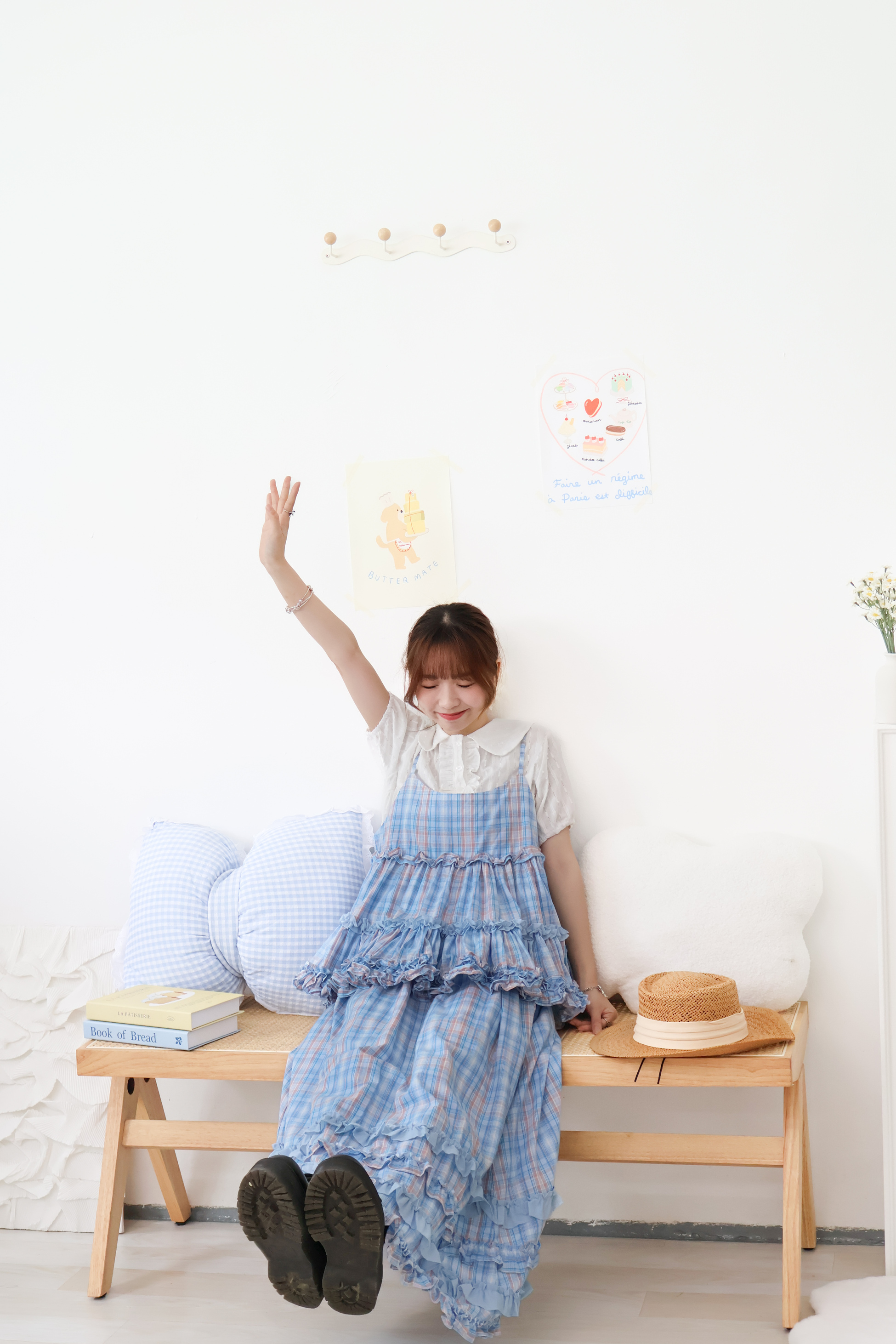 靚版格仔Ruffle吊帶 · 2色入