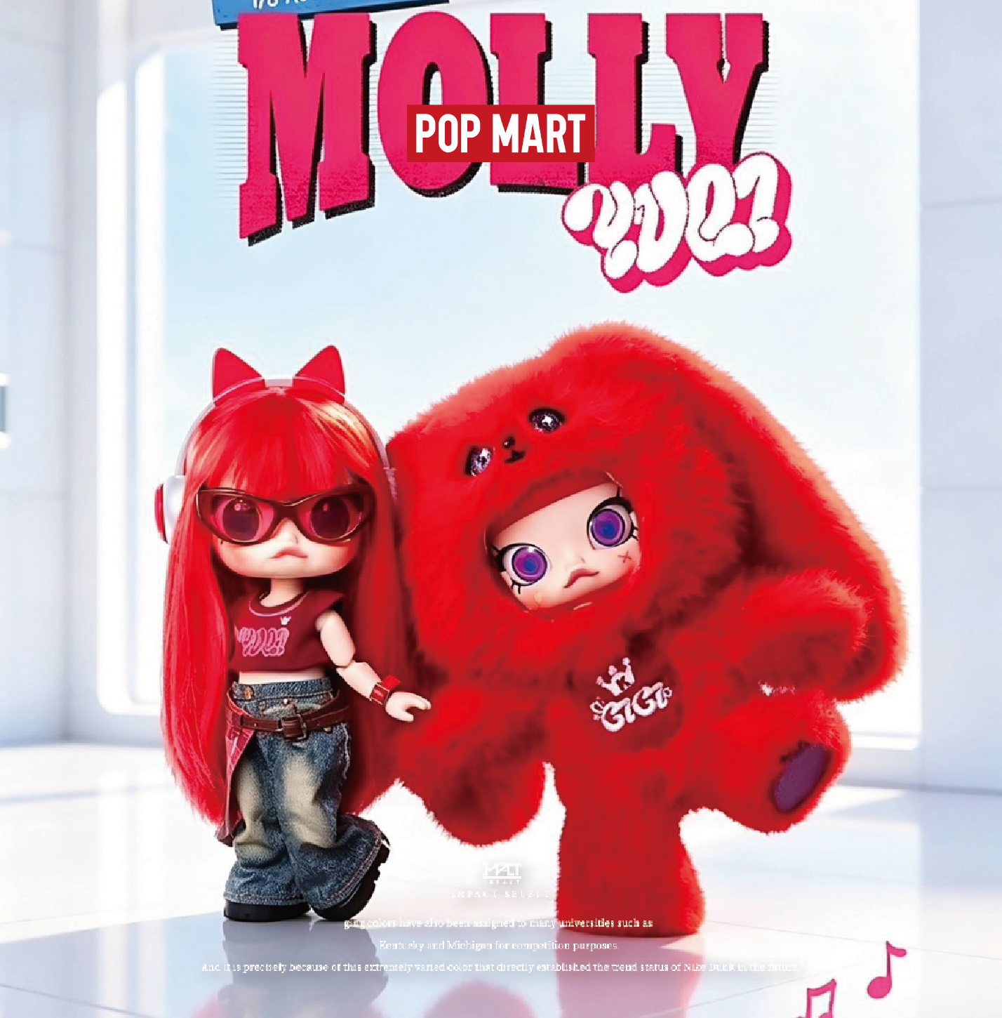 POPMART 泡泡瑪特 宋雨琦 YUQI 聯名款 MOLLY 1/8 可動人偶 兩款 盲盒 指定