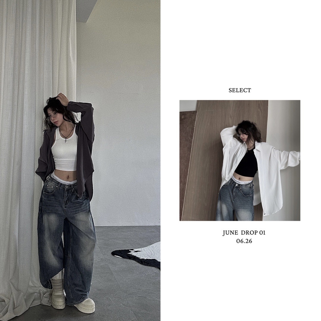 [包色] SELECT｜蜜桃絨 “涼皮” 襯衫 (06.26 Drop)