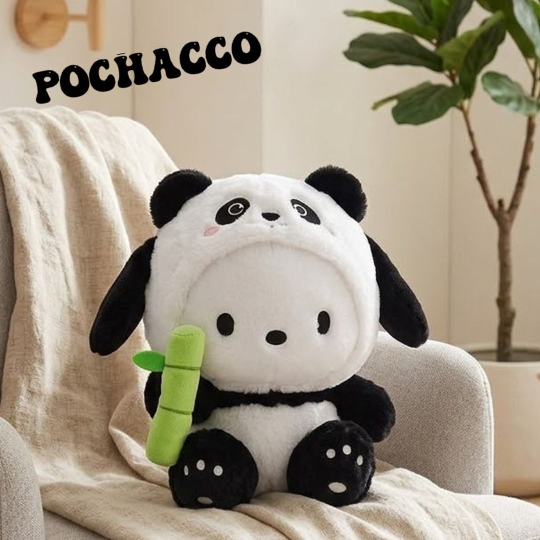 PC狗 - Sanrio 毛絨公仔抱枕（熊猫竹子款)