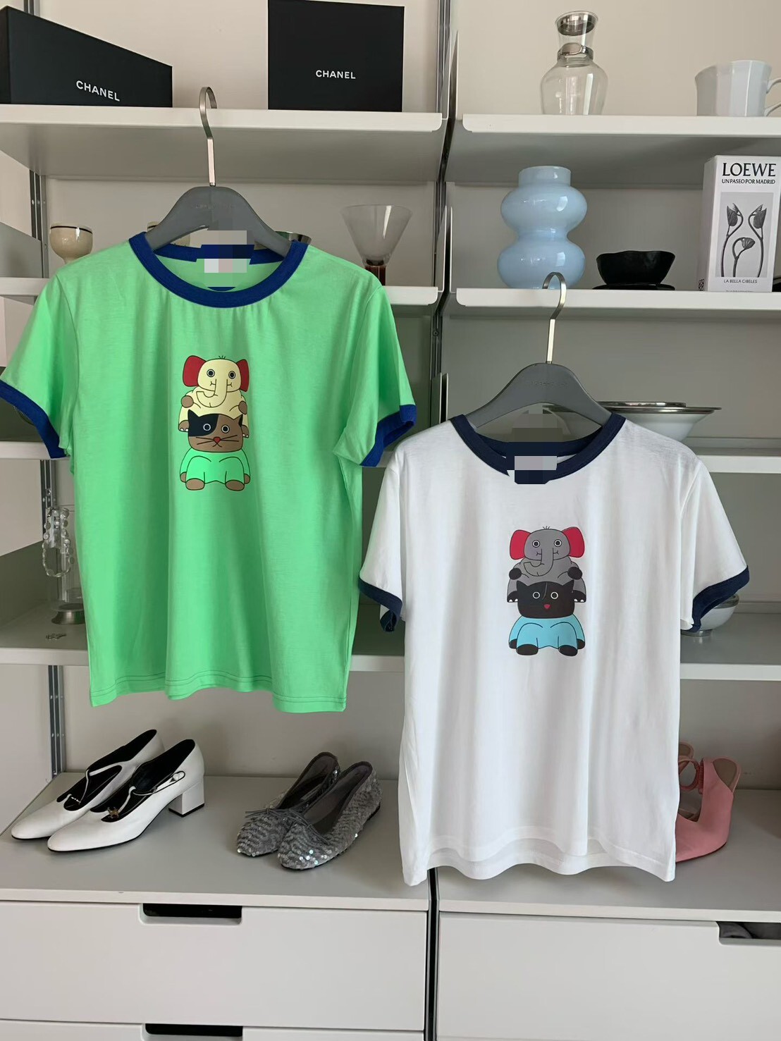大象貓圓領短袖T