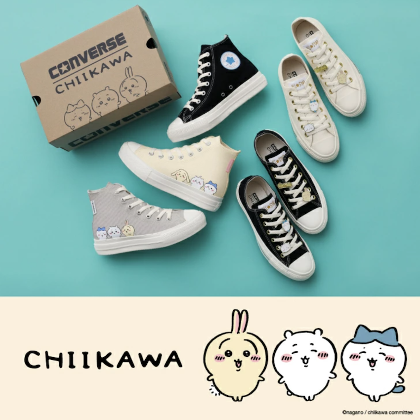日本 Converse × Chiikawa All Star Light 高筒帆布鞋