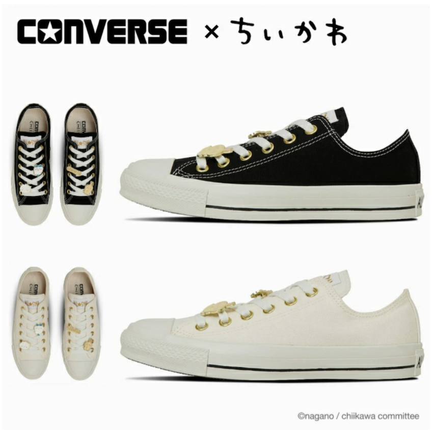 日本 Converse × Chiikawa All Star GD OX 帆布鞋