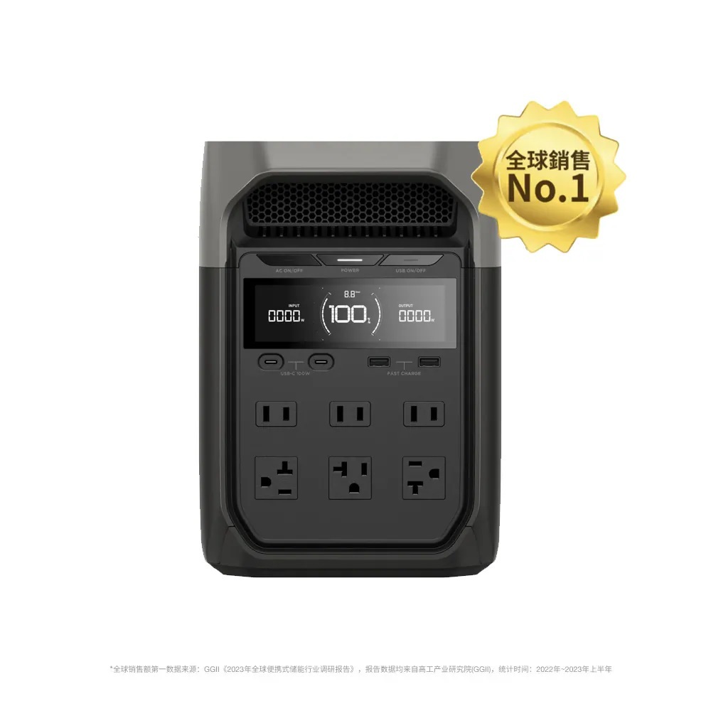 【COOLSTER】EcoFlow Delta 3 1800W 儲能電源(贈防水收納包)