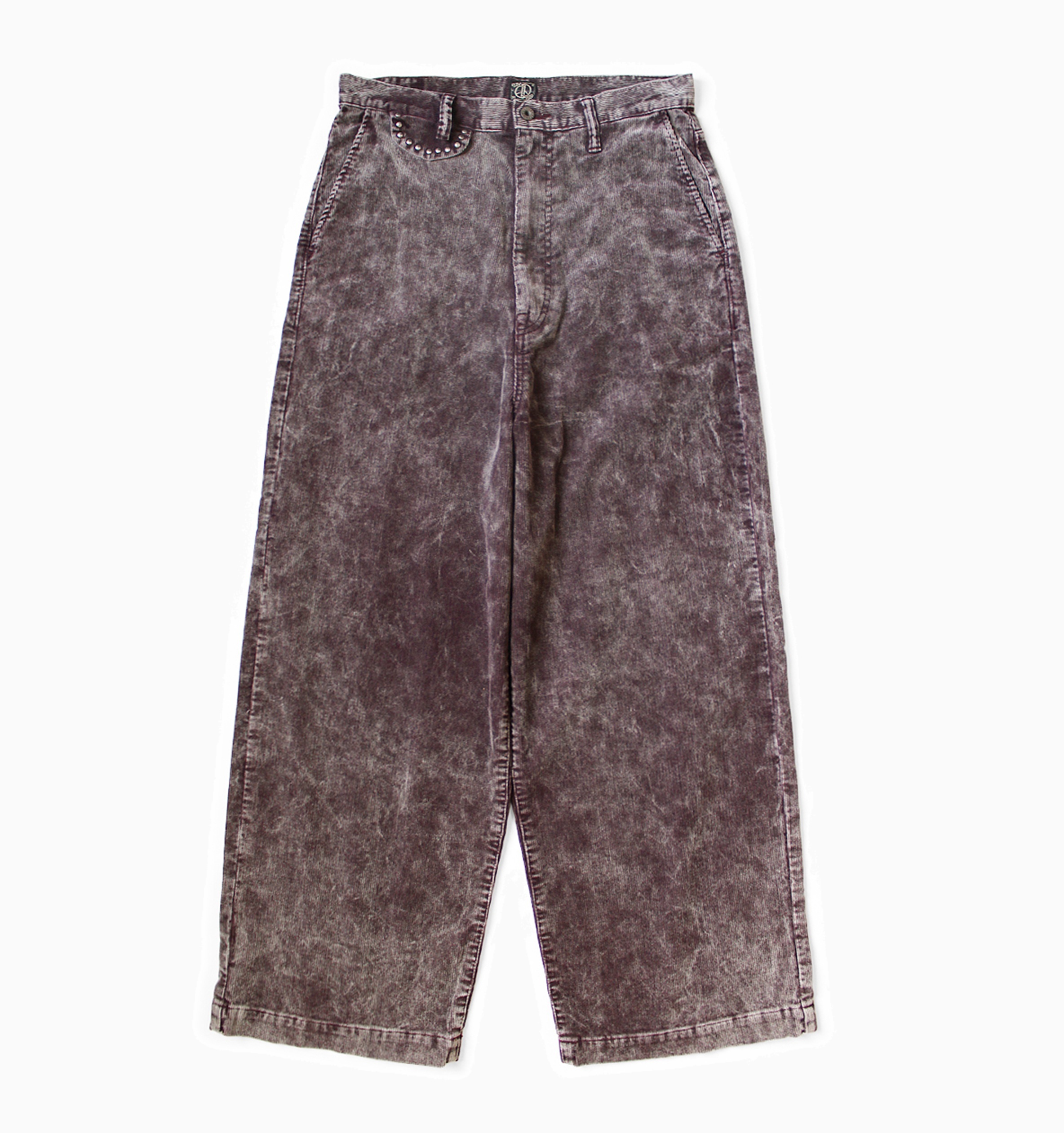 KAPITAL 14W Corduroy Boogie Dayport Baggy Pants (Dirty Dyed) - PURPLE PRE ORDER ITEM (預訂中)