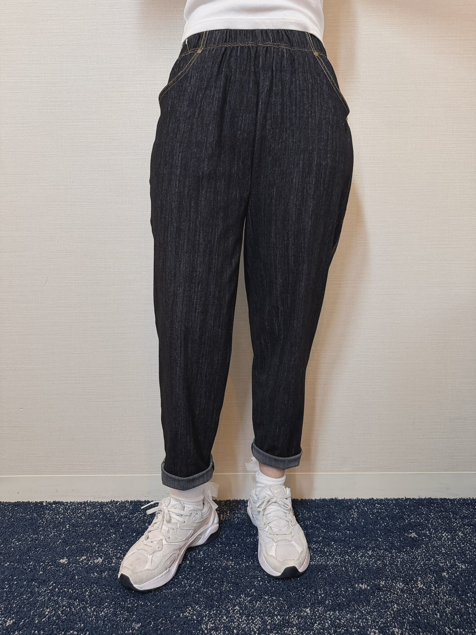 Ed 彈性九分牛仔褲
