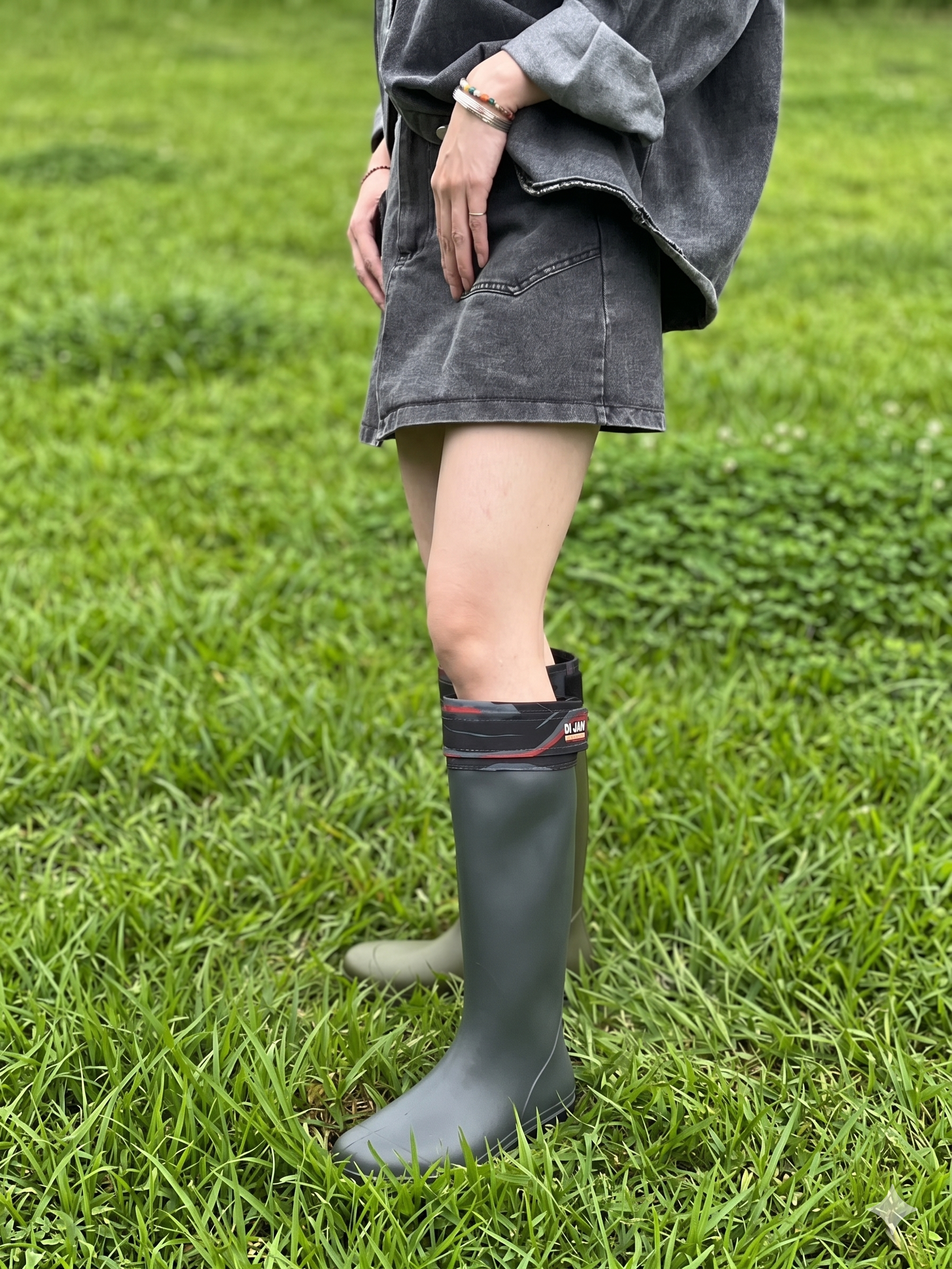 日系美學可摺式機能雨鞋- 輕量便攜收納靴 (4色選)