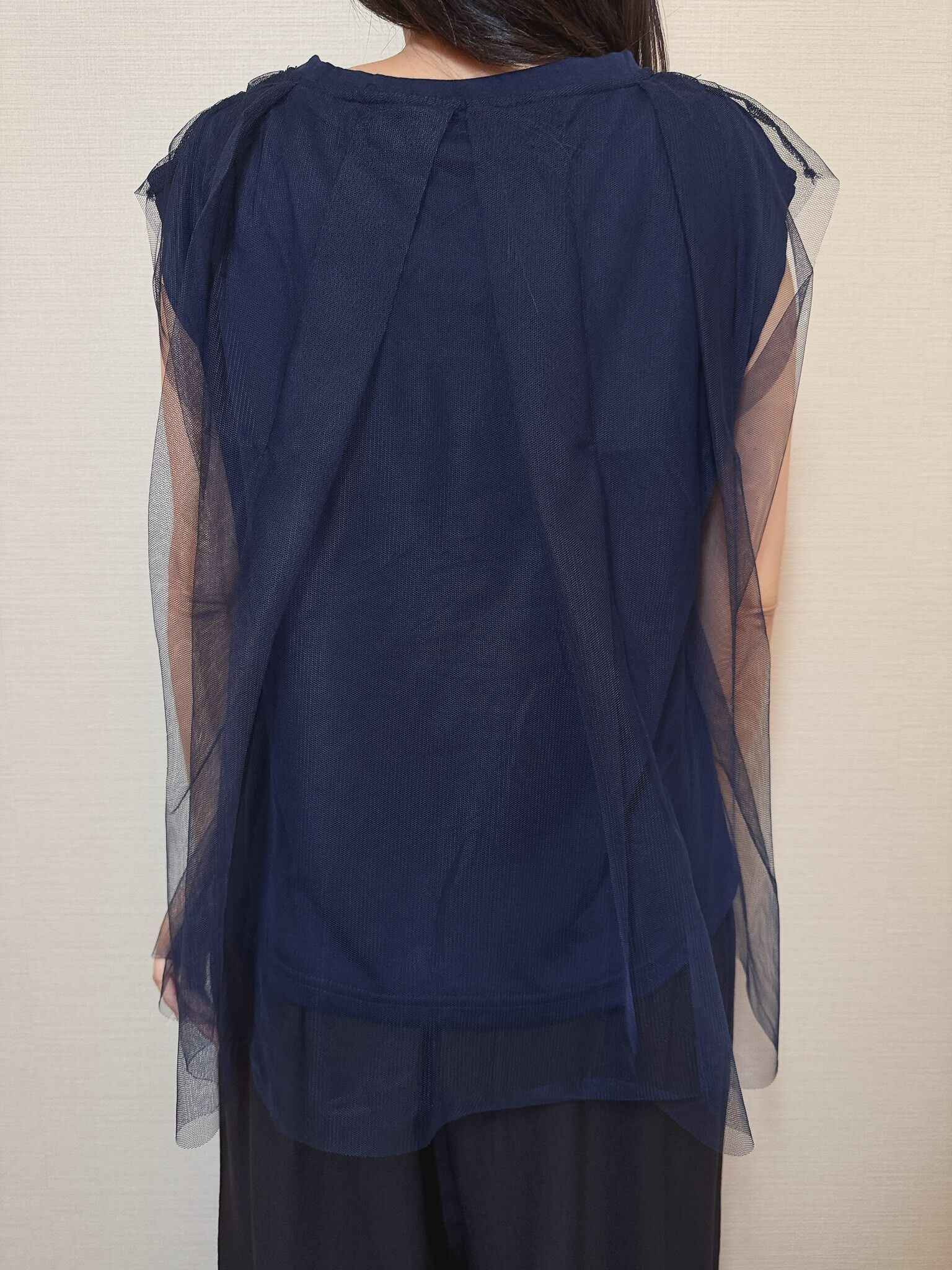 ZO  網紗層次拼接 TOP
