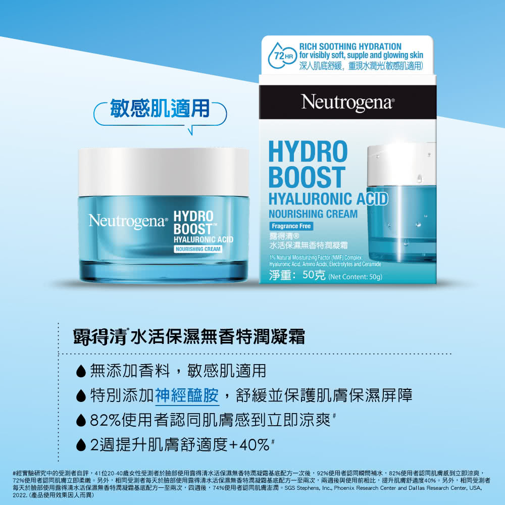 Neutrogena 水活保濕凝露 50g Hydro Boost升級配方