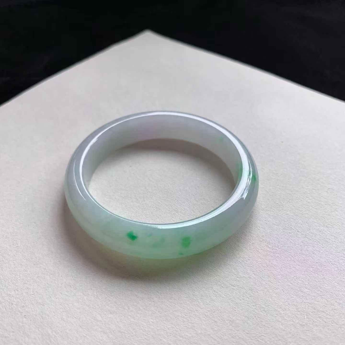 6145633 54mm陽綠正圈翡翠手鐲 (52-54)