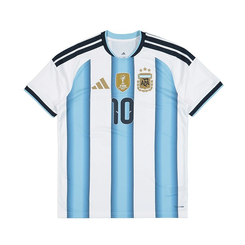 FIFA足球 Lionel Messi 阿根廷白條紋 主場 2026 世界盃 Home Adidas Replica Jersey 球迷版 燙印 全新 亞洲版本