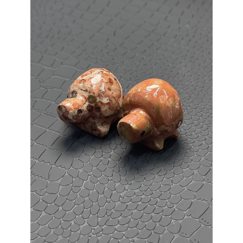 HKAG0626-007 【買一送一】財寶舍利招財龜 約3.5*2.5cm 泰國工藝 隨機款 (A7)